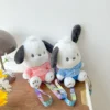 Pochacco Plush Doll Bag Sanrio Kawaii Plush Handbags Outdoor Decoration Pouch Girl Heart Furry Backpacks Christmas - Pochacco Store