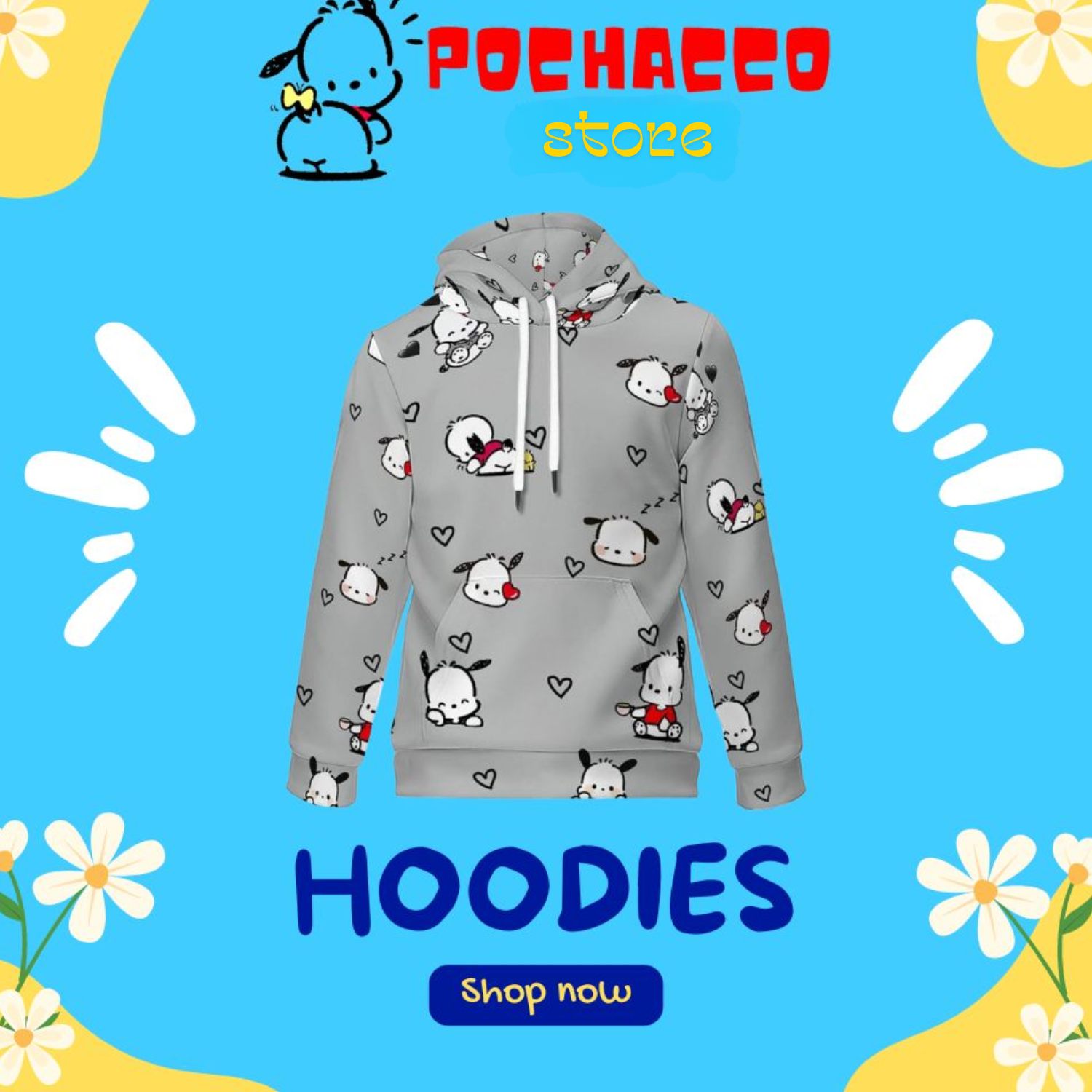 pochacco hoodie cate - Pochacco Store