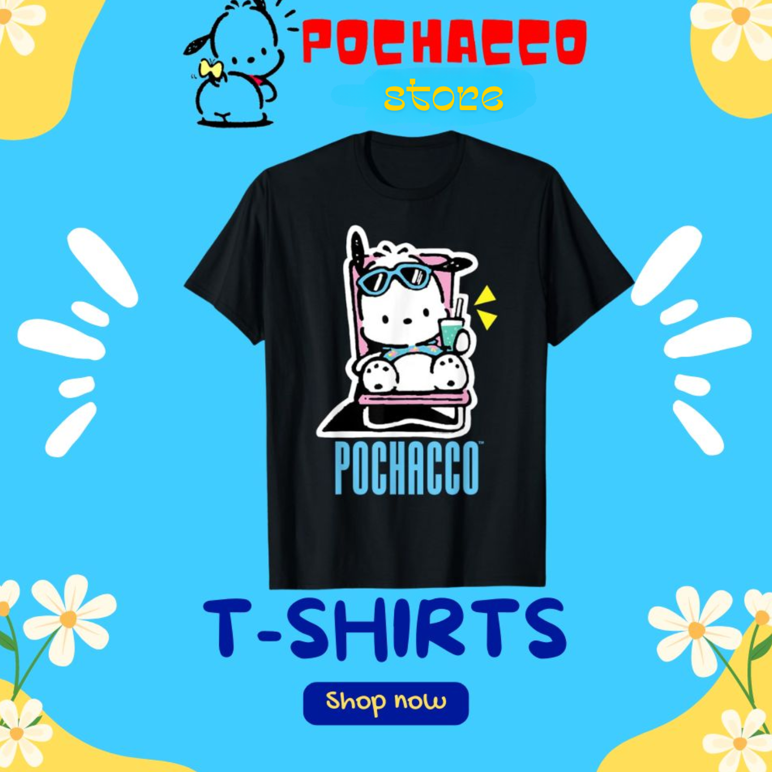 pochacco t shirt cate - Pochacco Store